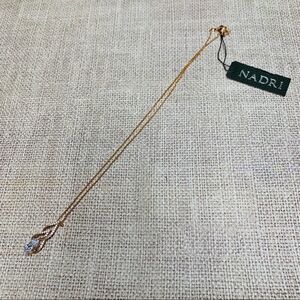 Nadri Rose Gold Crystal Necklace